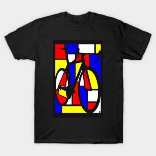 Mondrianesque Road Bike T-Shirt